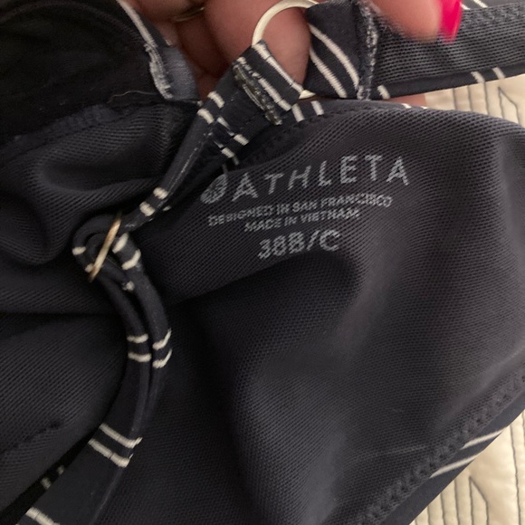 Navy French Stripe High Waisted Bikini by Athleta - Picture 4 of 6